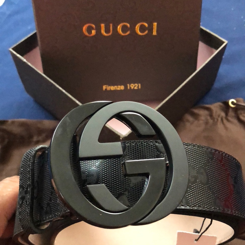NWT Black Gucci belt
